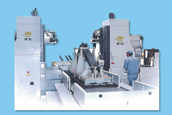 卧式雙面(mian)數控镗銑(xǐ)專用機床(chuáng)